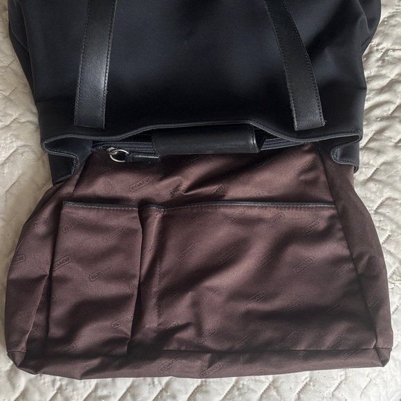 Coach Vintage Mercer Nylon Twill Black Tote Bag G9K-7402 - Picture 13 of 16